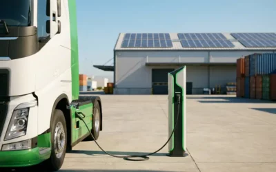 Hoe werkt het laden van elektrische vrachtwagens zonder netverzwaring?